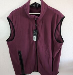 Greyson algonquin fleece vest NWT color maroon hawkeye size xl